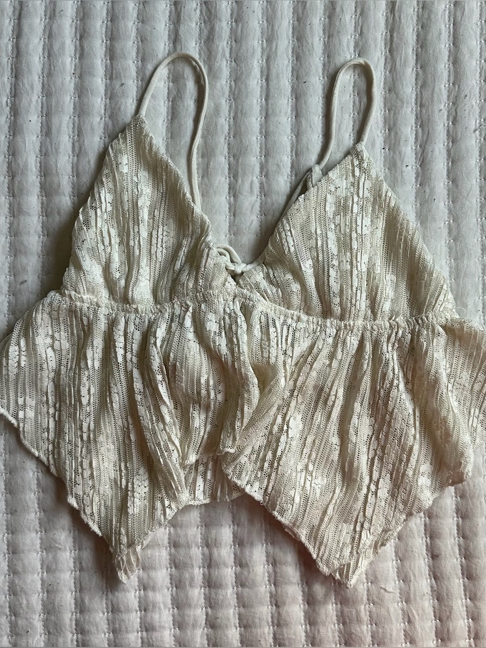 cream flowy boho lace ur a outfitters top